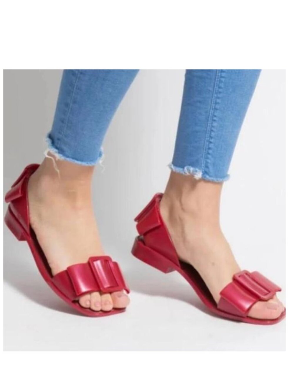 Melissa Aurora Tutti Frutti Scented PVC Sandals Size-9 Red Made in Brazil